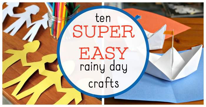 10 manualidades súper fáciles para días lluviosos para niños (¡y familias!)