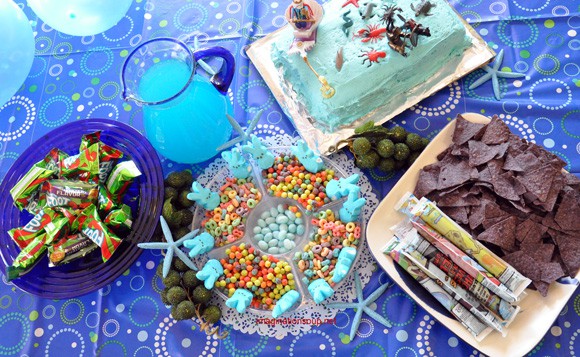 Una fiesta de cumpleaños de Percy Jackson con temática de libros