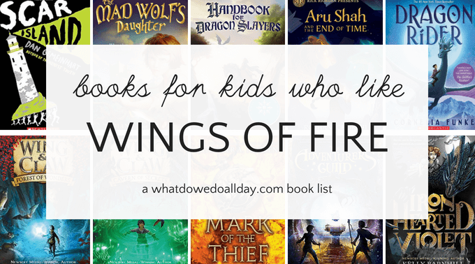 Libros fantásticos para niños a los que les gusta Wings of Fire