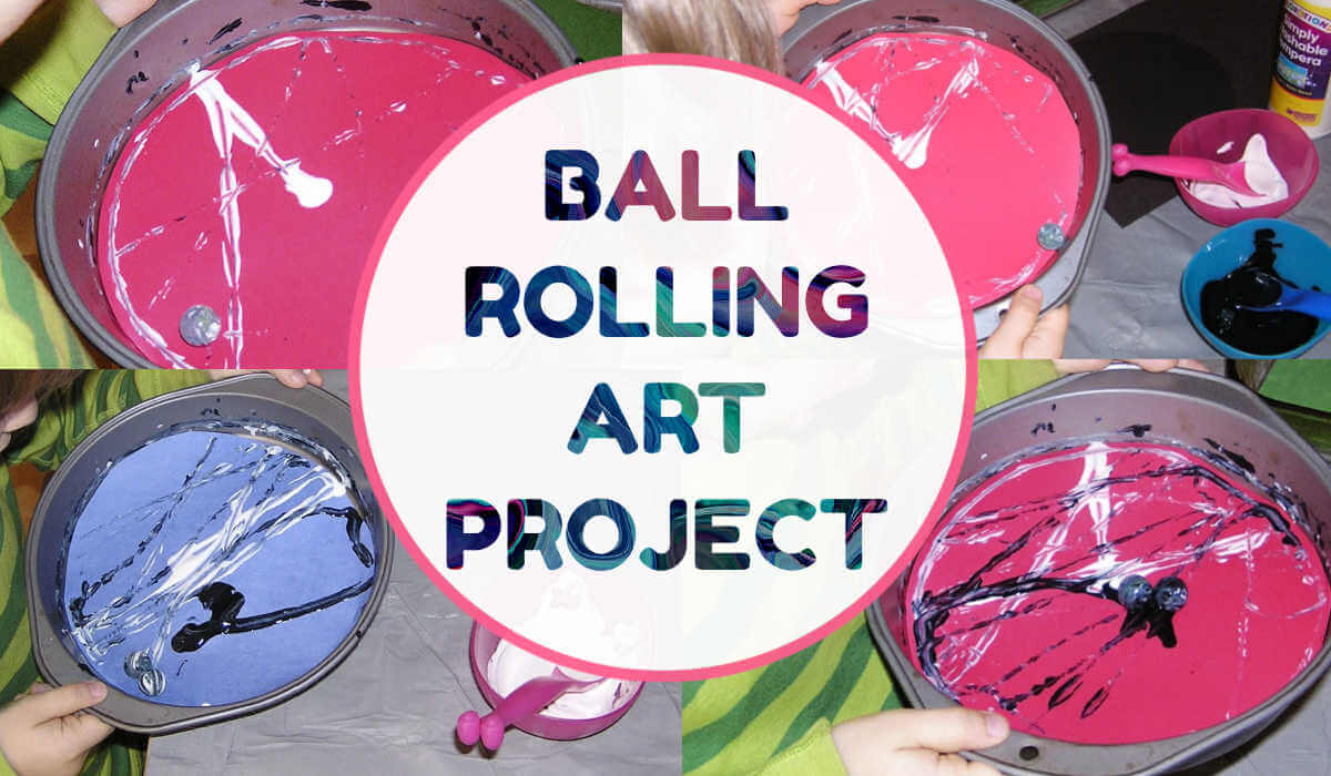 Pintar con canicas: un divertido proyecto de arte con bolas rodantes