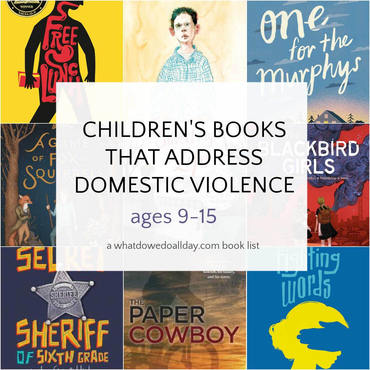 Libros infantiles sobre violencia doméstica.