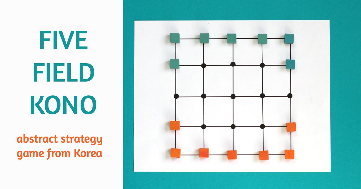 Five Field Kono: juego de estrategia abstracto de Corea