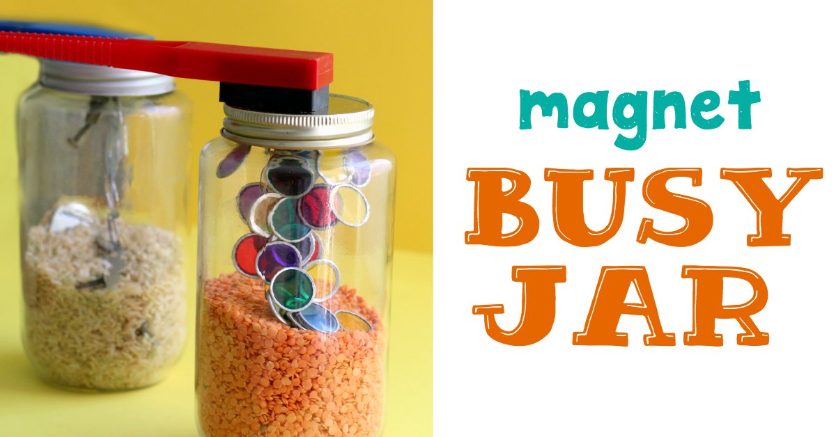 Magnet Play Busy Jar para diversión sin pantallas